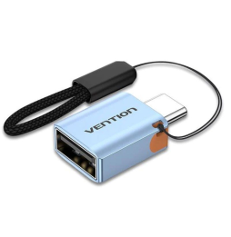 Adaptador OTG USB 3.1 Vention CUBH0/ USB Tipo-C Macho - USB Hembra/ Gris