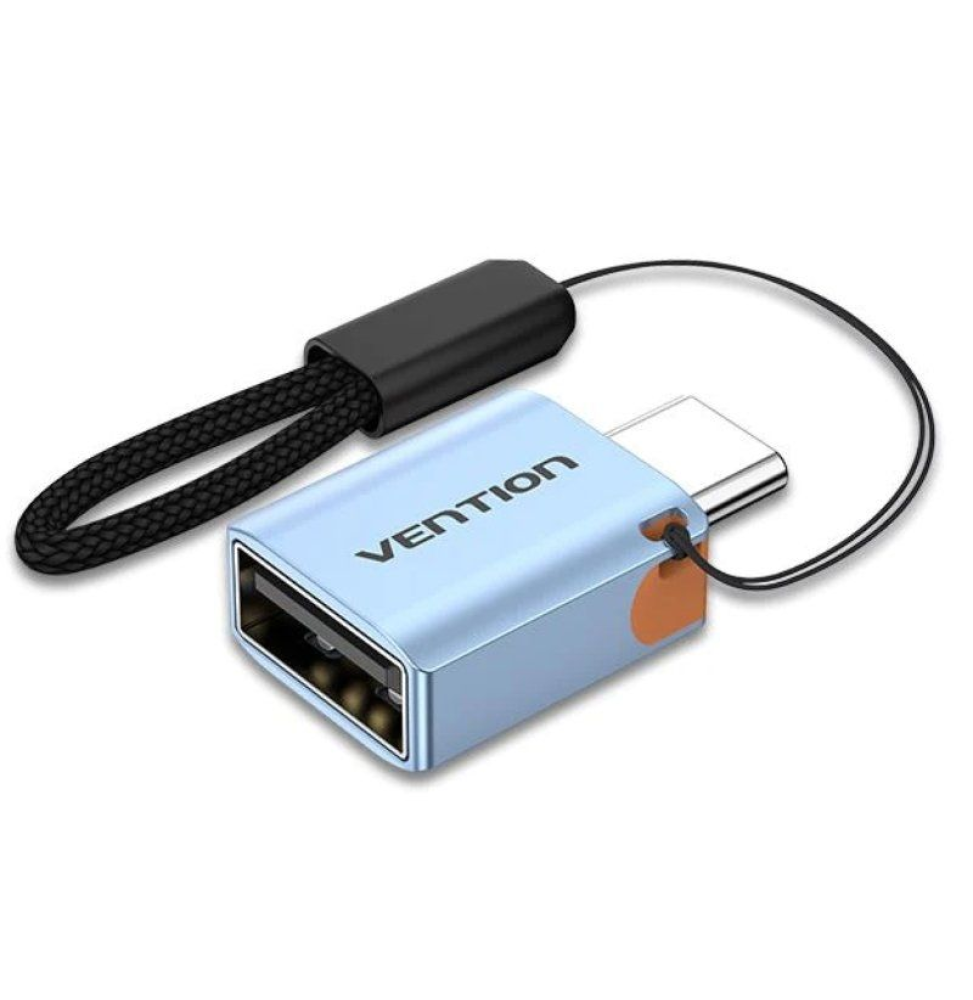 Adaptador OTG USB 3.1 Vention CUBH0/ USB Tipo-C Macho - USB Hembra/ Gris