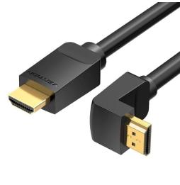 Cable HDMI 2.0 4K Acodado Vention AAQBF/ HDMI Macho - HDMI Macho/ 1m/ Negro