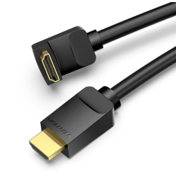 Cable HDMI 2.0 4K Acodado Vention AAQBF/ HDMI Macho - HDMI Macho/ 1m/ Negro