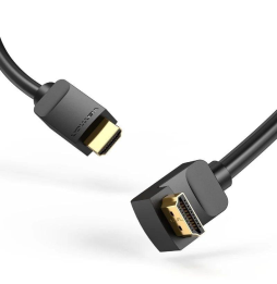 Cable HDMI 2.0 4K Acodado Vention AAQBF/ HDMI Macho - HDMI Macho/ 1m/ Negro