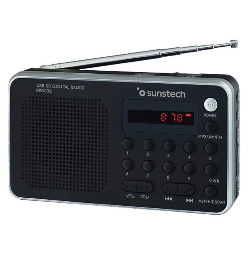 Radio Portátil Sunstech RPD32SL/ Plata