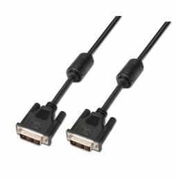 Cable DVI Aisens A117-0086/ DVI-D Macho - DVI-D Macho/ Hasta 3W/ 10Mbps/ 1.8m/ Negro