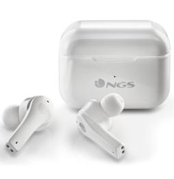 Auriculares Bluetooth NGS Ártica Bloom con estuche de carga/ Autonomía 6h/ Blancos