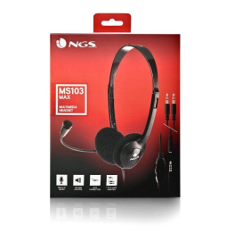 Auriculares NGS MS103 MAX/ con Micrófono/ Jack 3.5/ Negros