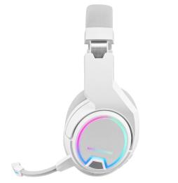 Auriculares Gaming Inalámbricos con Micrófono Mars Gaming MHW100/ Jack 3.5/ Blancos