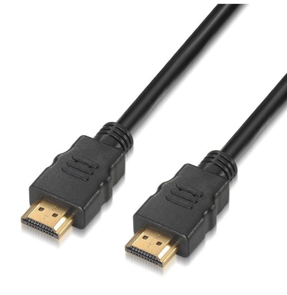 Cable HDMI 2.0 4K Aisens A120-0120/ HDMI Macho - HDMI Macho/ Hasta 10W/ 2250Mbps/ 1.5m/ Certificado/ Negro