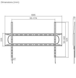 Soporte de Pared Aisens WT120F-293 para TV de 60-120'/ hasta 160kg