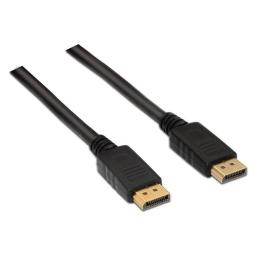 Cable DisplayPort 1.2 4K Aisens A124-0129/ DisplayPort Macho - DisplayPort Macho/ Hasta 5W/ 2300Mbps/ 2m/ Negro