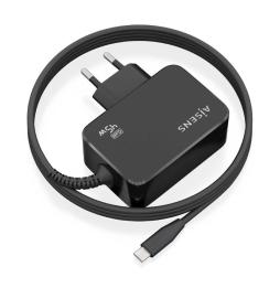 Cargador Gan de Pared Aisens ASCH-1PD45WL032-BK/ 1xUSB Tipo-C + Cable 1.8m/ 45W