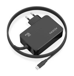 Cargador Gan de Pared Aisens ASCH-1PD90WL034-BK/ 1xUSB Tipo-C + Cable 1.8m/ 90W