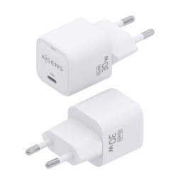 Cargador Gan de Pared Aisens ASCH-30W1P018-W/ 1xUSB Tipo-C/ 30W