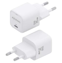 Cargador Gan de Pared Aisens ASCH-35W1P022-W/ 1xUSB Tipo-C/ 35W