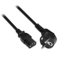 Cable Alimentación Aisens A132-0167/ CEE(7-7) Macho - C13 Hembra/ Hasta 1500W/ 1.5m/ Negro