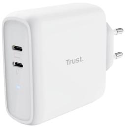 Cargador de Pared Trust Maxo 65W 2P/ 2xUSB Tipo-C/ 65W