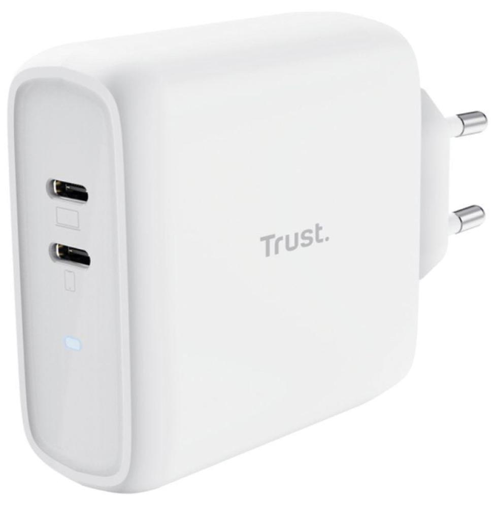 Cargador de Pared Trust Maxo 65W 2P/ 2xUSB Tipo-C/ 65W