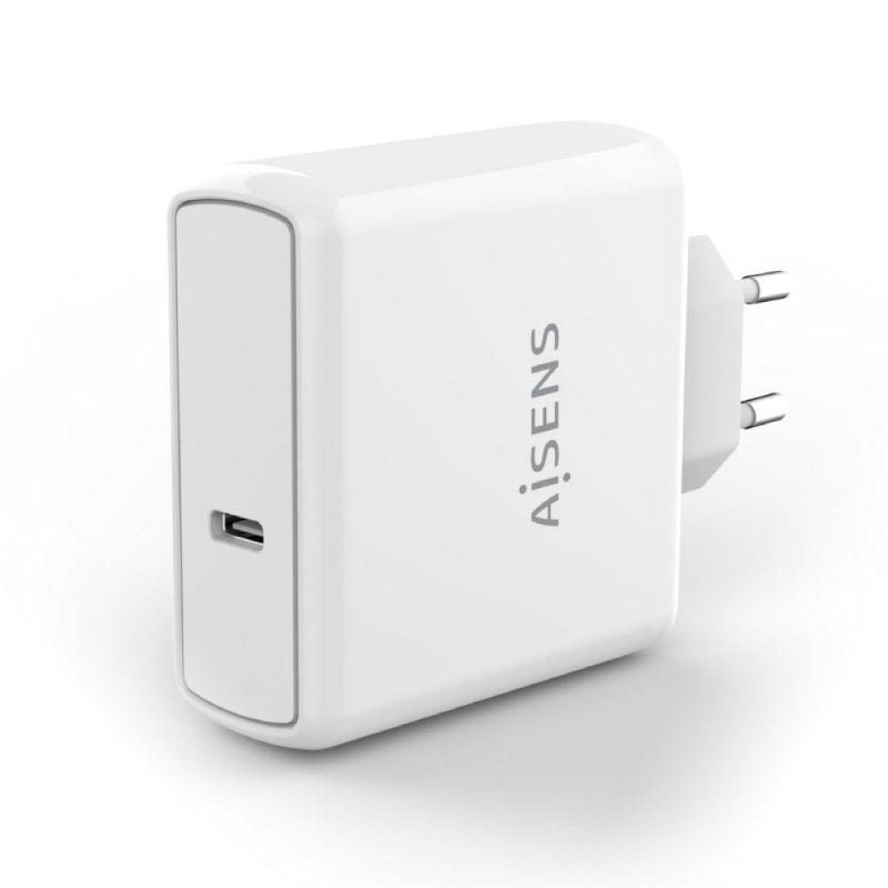 Cargador de Pared Aisens ASCH-1PD60-W/ 1xUSB Tipo-C/ 60W