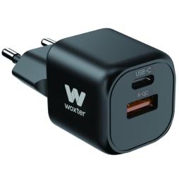 Cargador Compacto Woxter PE26-173/ 1xUSB Tipo-C/ 1xUSB/ 20W