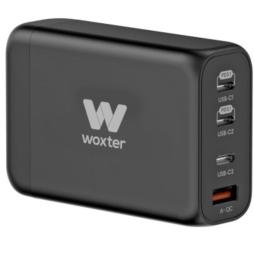 Cargador GaN de Pared Woxter PE26-178/ 3xUSB Tipo-C + Cable USB Tipo-C/ 1xUSB/ 140W