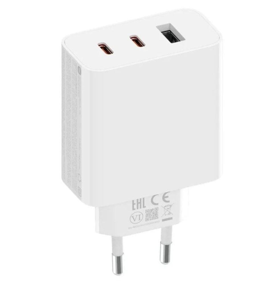 Cargador de Pared Xiaomi 67W Gan Charger 2C1A 2xUSB Tipo-C/ 1xUSB/ 67W