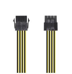 Cable de Alimentación Microprocesador Aisens A131-0419/ Molex -4+4 PIN Macho - Molex 8 PIN Hembra/ 30cm