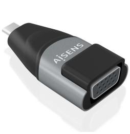 Adaptador USB Tipo-C Aisens A109-0863/ USB Tipo-C Macho/ VGA Hembra