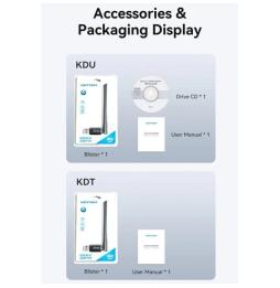 Adaptador USB - WiFi Vention KDTB0/ 650Mbps