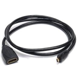 Cable Alargador Micro HDMI 4K Vention ABBBF/ Micro HDMI Macho - HDMI Hembra/ 1m/ Negro