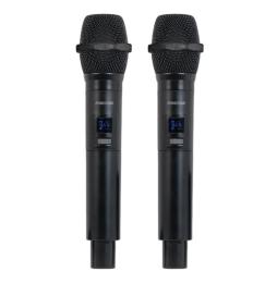 Micrófono Inalámbrico Doble Mano UHF Fonestar SONAIR-2M/ Incluye Receptor