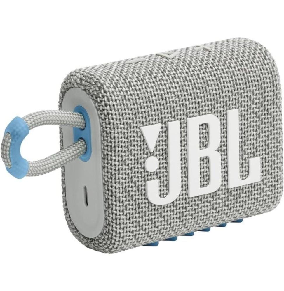 Altavoz con Bluetooth JBL GO 3 ECO/ 4.2W/ 1.0/ Blanco