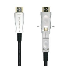 Cable HDMI 2.0 AOC 4K Desmontable Aisens A148-0510/ HDMI Macho / D Macho - HDMI Macho/ 15m/ Negro