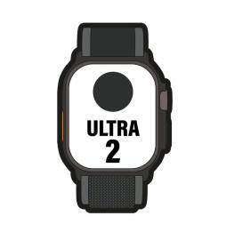 Apple Watch Ultra 2/ GPS/ Cellular/ 49mm/ Caja de Titanio Negro / Correa Loop Trail Negro S/M