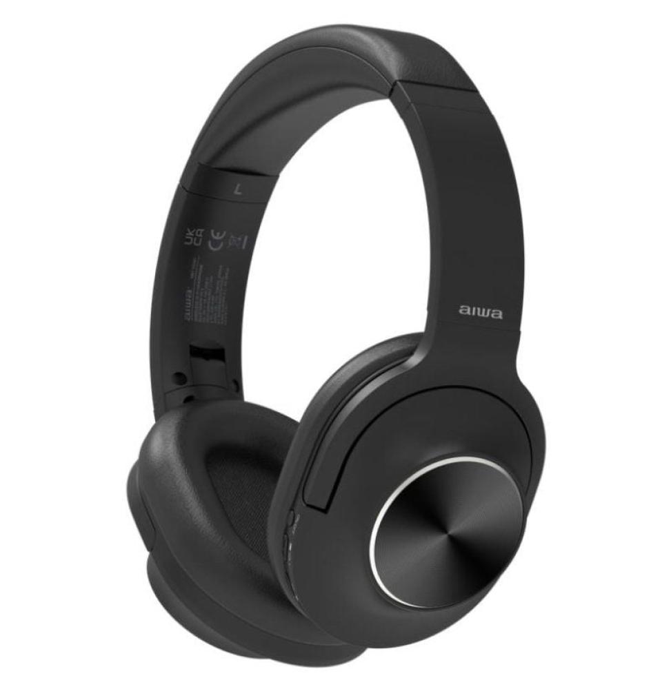 Auriculares Inalámbricos Aiwa HST-220BT/BK/ con Micrófono/ Bluetooth/ Negros