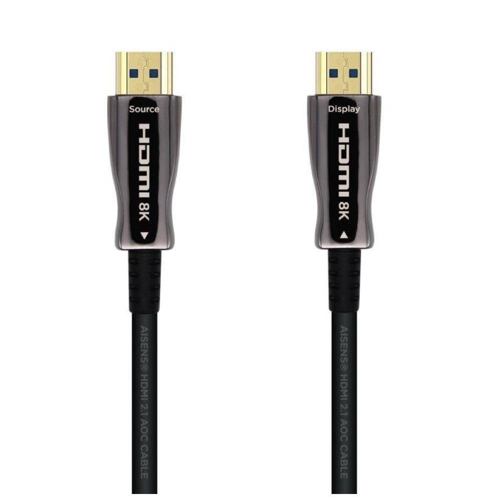 Cable HDMI 2.1 AOC 8K Aisens A153-0515/ HDMI Macho - HDMI Macho/ 10m/ Negro