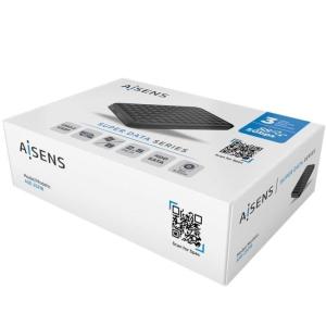 Caja Externa para Disco Duro de 2.5' Aisens ASE-2521B/ USB 3.1/ Sin tornillos