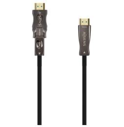 Cable HDMI 2.1 AOC 8K Desmontable Aisens A153-0648/ HDMI Macho / D Macho - HDMI Macho/ 50m/ Negro