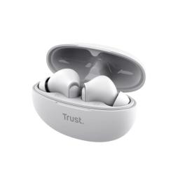 Auriculares Bluetooth Trust Yavi ENC con estuche de carga/ Blancos