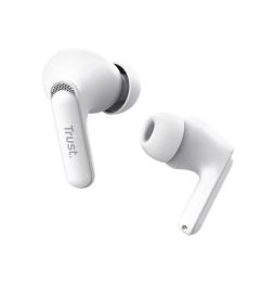 Auriculares Bluetooth Trust Yavi ENC con estuche de carga/ Blancos