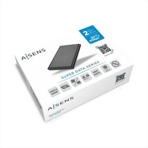 Caja Externa para Disco Duro de 2.5' Aisens ASE-2525B/ USB 3.1/ Sin tornillos