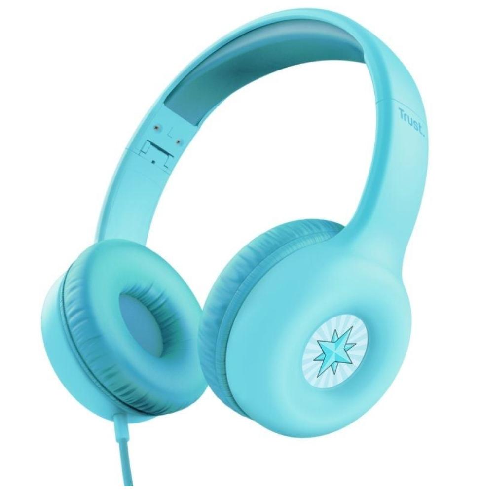 Auriculares Infantiles Trust Nouna Kids/ con Micrófono/ Azules