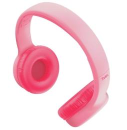 Auriculares Infantiles Trust Nouna Kids/ con Micrófono/ Rosas