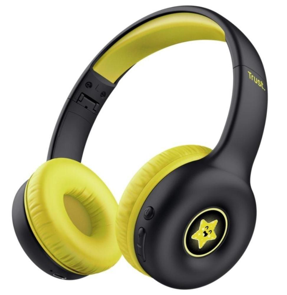 Auriculares Infantiles Inalámbricos Trust Nouna Kids/ con Micrófono/ Negros