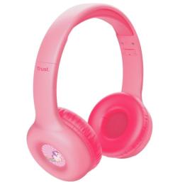 Auriculares Infantiles Inalámbricos Trust Nouna Kids/ con Micrófono/ Rosas