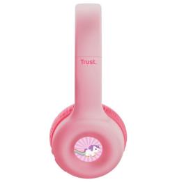 Auriculares Infantiles Inalámbricos Trust Nouna Kids/ con Micrófono/ Rosas