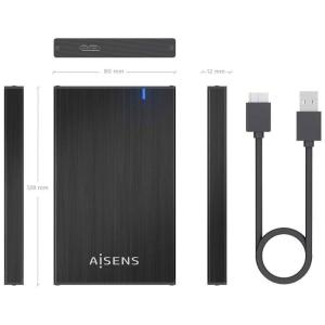 Caja Externa para Disco Duro de 2.5' Aisens ASE-2527B/ USB 3.1