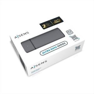 Caja Externa para Disco SSD M.2 SATA/NVMe Aisens ASM2-002G/ USB 3.1/ Sin tornillos