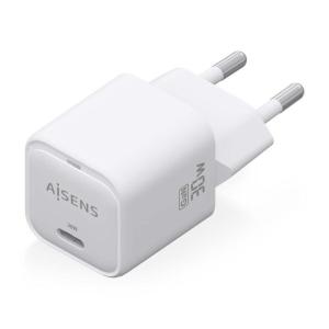 Cargador Gan de Pared Aisens ASCH-30W1P018-W/ 1xUSB Tipo-C/ 30W