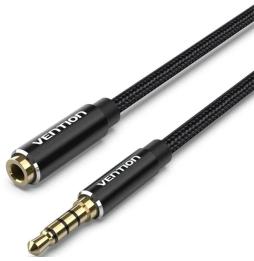 Cable Estéreo Vention BHCBJ/ Jack 3.5 Macho - Jack 3.5 Hembra/ 5m/ Negro