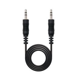 Cable Estéreo Nanocable 10.24.0105/ Jack 3.5 Macho - Jack 3.5 Macho/ 5m/ Negro