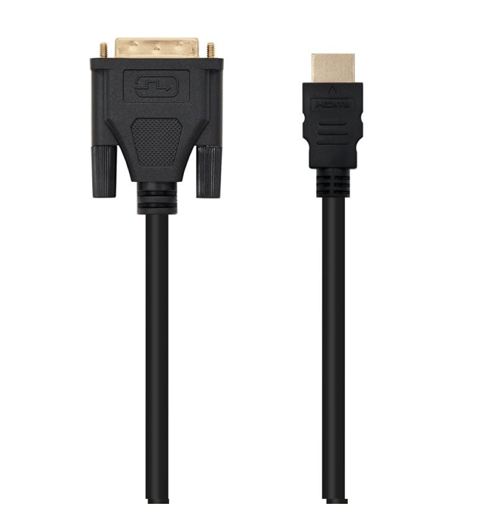 Cable HDMI Nanocable 10.15.0502/ DVI Macho - HDMI Macho/ 1.8m/ Negro